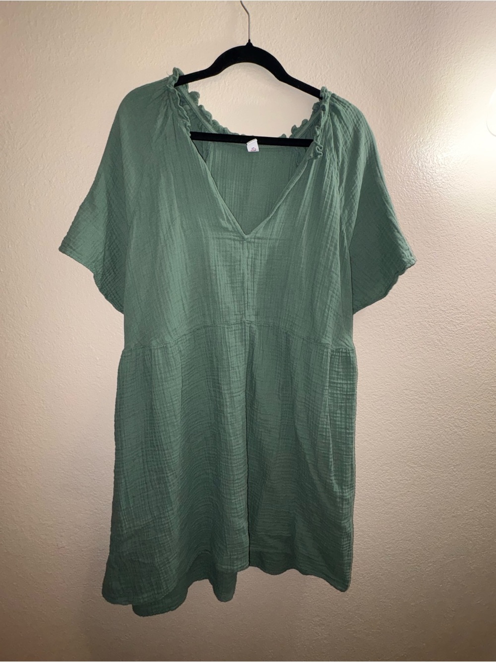 Old Navy Sage Green Gauze Tunic Top